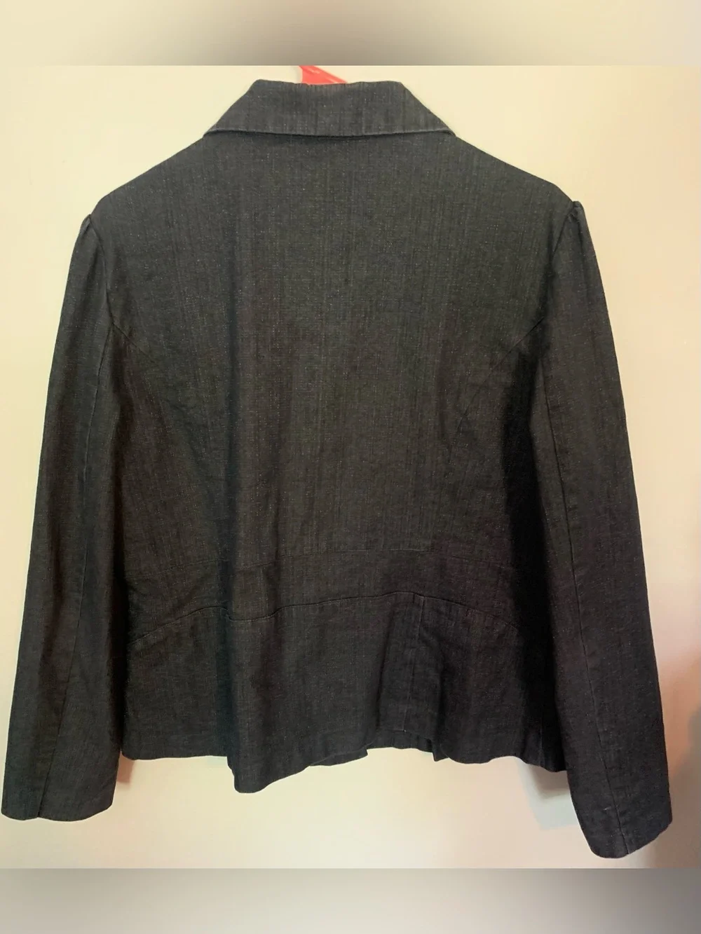 New York Clothing Company  Women’s Dark Blue Gray Button-Front Blazer Jacket XL